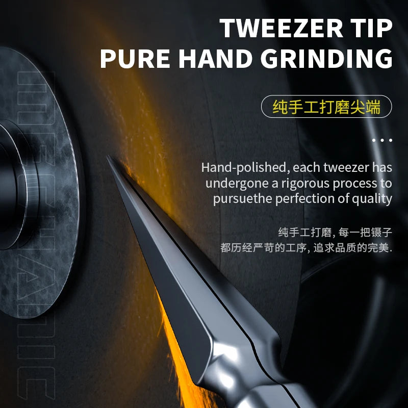 MECHANIC KA-11 Special pointed manual micrometer tweezers non-magnetic anti-adsorption precision electronic maintenance tool