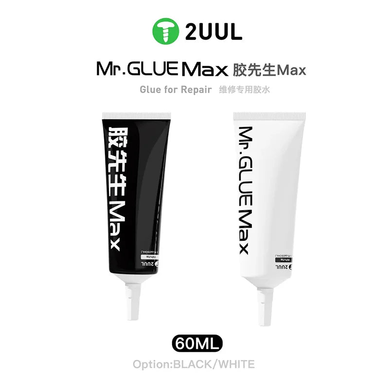 2UUL DA45/DA46 MR. Glue Max 60ml Black/white High-Strength Adhesive Fast Drying Multi-Purpose Glue for phone Electronic Repairs