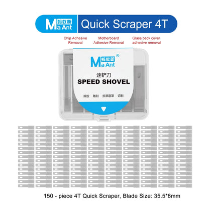 MAANT 21T Bevel-Edge CPU Adhesive Scraper Blades