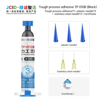 JCID TP Nano Repair Glue for Phone/Electric 3Min Cure Super Strong Fire-Resistant -16℃~62℃ Metal/Plastic/Glass Glue Phone Repair
