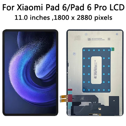 11" New For Xiaomi Pad 6 LCD Display Touch Screen Digitizer Assembly For Mi Pad6 Pro 6Pro LCD Replacement