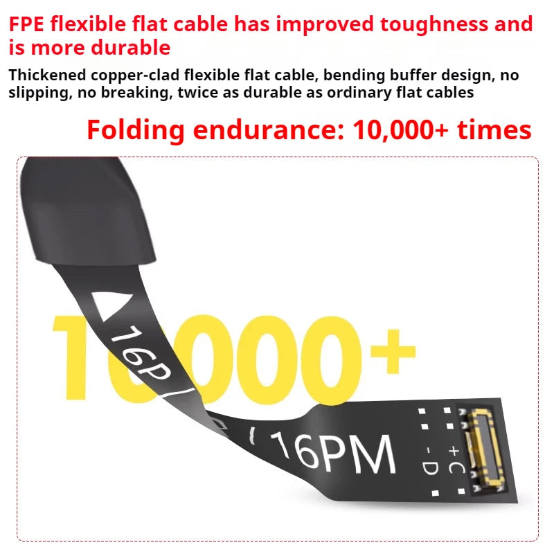 OSS W125 8in1 IP Power Boot Cable Power Line Silicone Cable for IPhone7G-16 Pro Max Battery Activation Detection Repair Tool