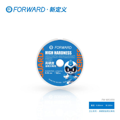 10 uds. de hilo de separación de diamante FORWARD de alta dureza para herramientas de reparación y separación de pantallas LCD de teléfonos móviles, 0,025 mm--0,07 mm