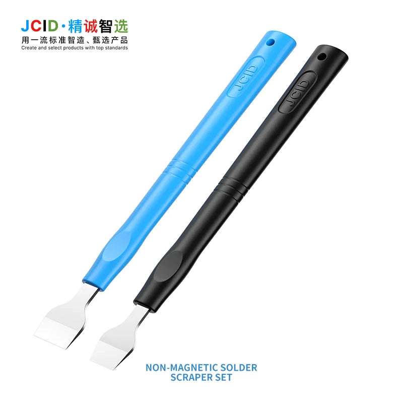 JCID SC-02 Precision Non-Magnetic Solder Scraper Tool Set for BGA Reballing & Phone Repair