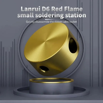 Lanrui D6 Mini Small Soldering Welding Station Fits 99% of Soldering Irons on Market for Phone Screen Cable Chip Soldering Tools