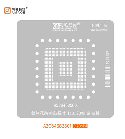 Kit de plataforma para reballing de BGA AMAOE para D70F3539A, A2C84582801 y A2C85753201