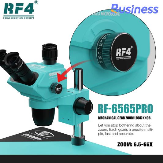 RF4 RF-6565PRO 6.5-65X Trinocular Microscope
