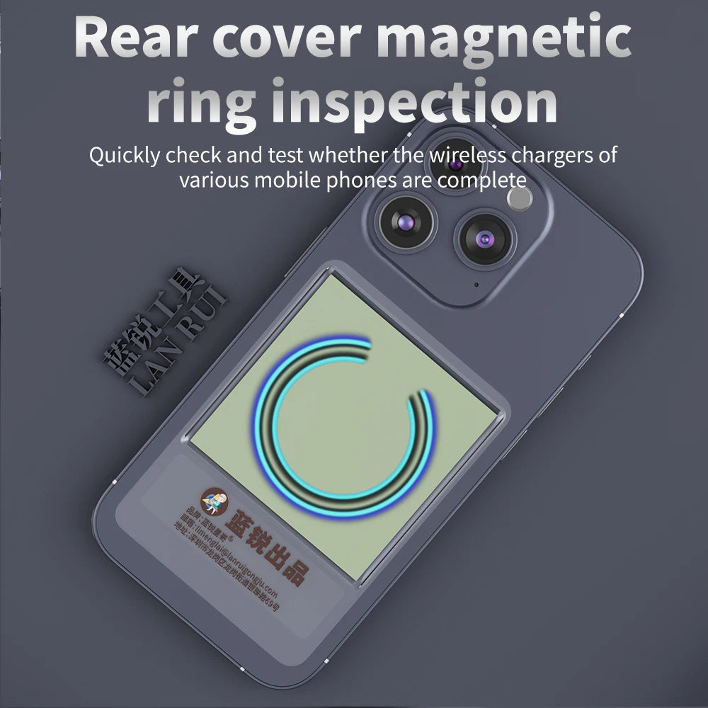 LANRUI P1 Wireless Charging Detection Sheet for Mobile Phone Repair Back Cover Wireless Charging Magnetic Ring Detection Tool