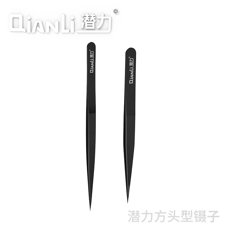 Qianli iNeezy Tweezers Hand Polished Stainless Steel BGA Jumper Repair Tools Non-Magnetic Micro Soldering Forceps