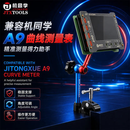 JTX X2 Brazo Mágico Multifuncional Set de Soporte Universal con Medidor Multifunción de Forma de Onda Curva Precisa A9