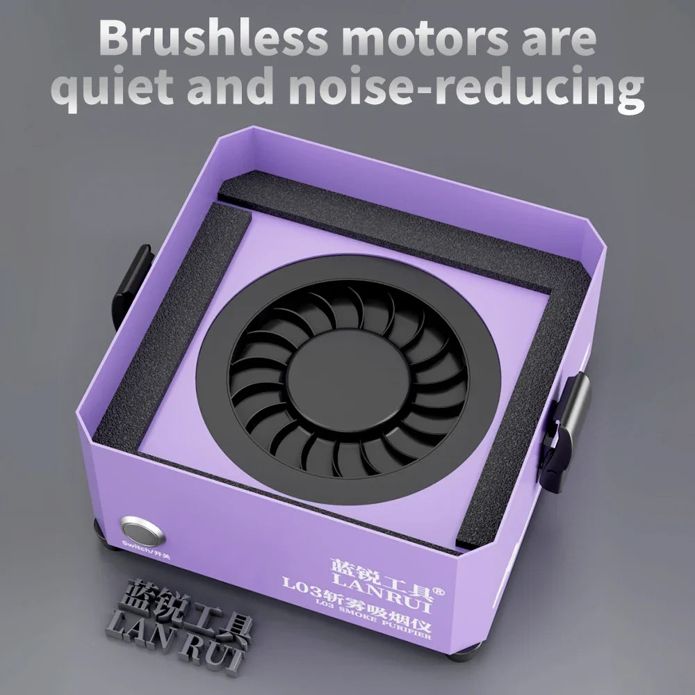 LANRUI LR-03 Desktop Soldering Fume Extractor with 3-Layer Filtration