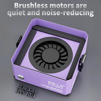 LANRUI LR-03 Desktop Soldering Fume Extractor with 3-Layer Filtration