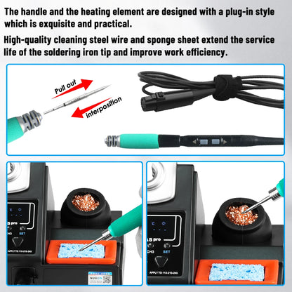AIFEN A5Pro 120W Soldering Station Wire-Controlled Handle 245/210/115 Electronics Soldering Iron Rework Station BGA Repair Tools