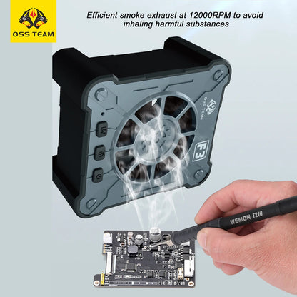 OSS F3 Cooling Curing Fan 3S cooling for Motherboard Fast Heat Dissipation UV Curing Soldering Smoke Exhaust Fan Tools