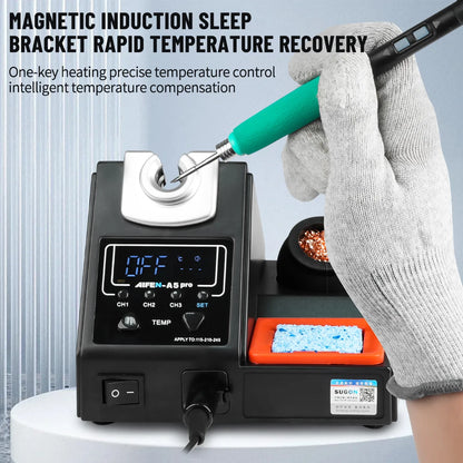 AIFEN A5Pro 120W Soldering Station Wire-Controlled Handle 245/210/115 Electronics Soldering Iron Rework Station BGA Repair Tools