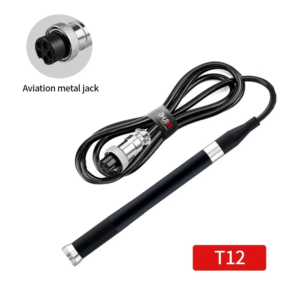 AiXun Solder Handle T12 T245 936 T210 T115 Station Handle For T3A T3B T420D Soldering Station Welding Iron Kit