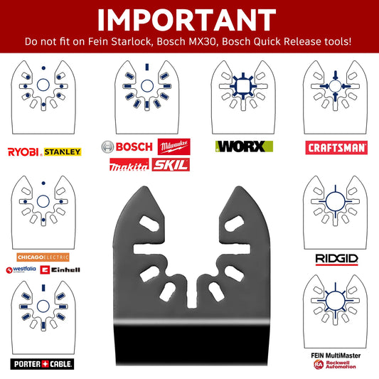 NASAN Oscillating Multitool Saw Blades, 10 Pieces
