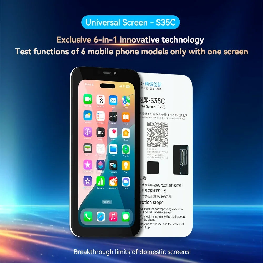 JCID S35C & S36P Universal Testing Screen & Cables for iPhone Motherboard Repair