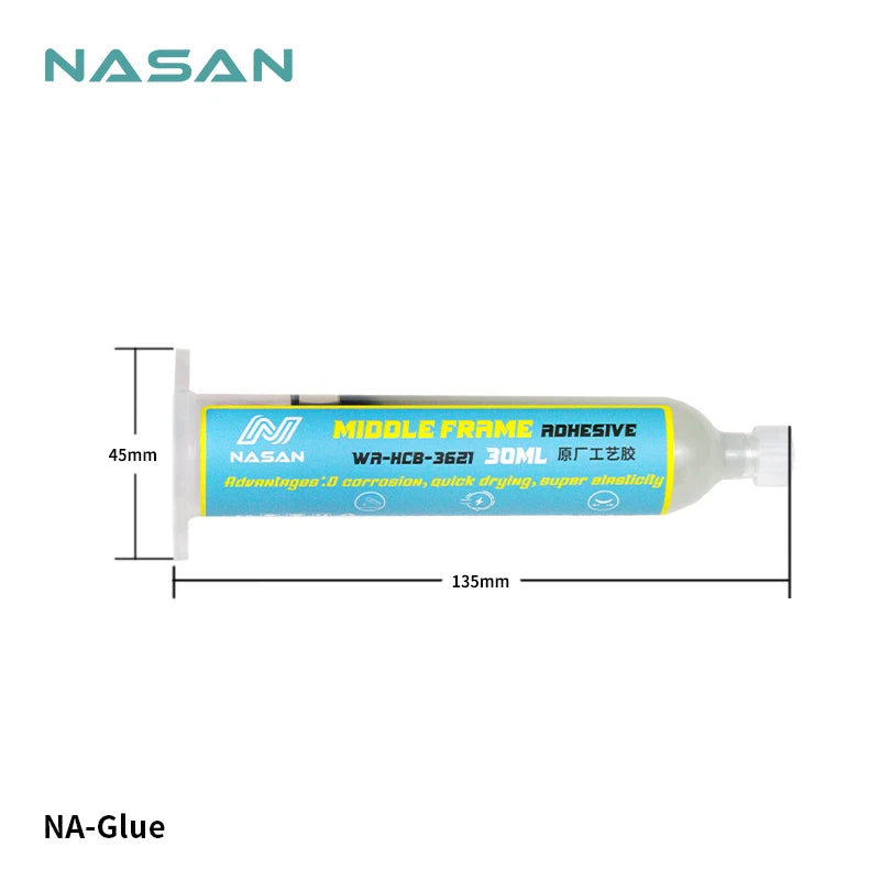 Adhesivo de prensado en frío para marco de teléfono NASAN de 10 ml/30 ml