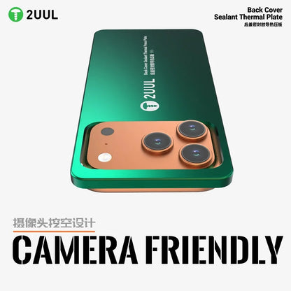 2UUL DA68 Back Cover Sealant Thermal Plate for IPhone 17 Series Phone Repair Heat Conduction Pressure Tool Glue Curing