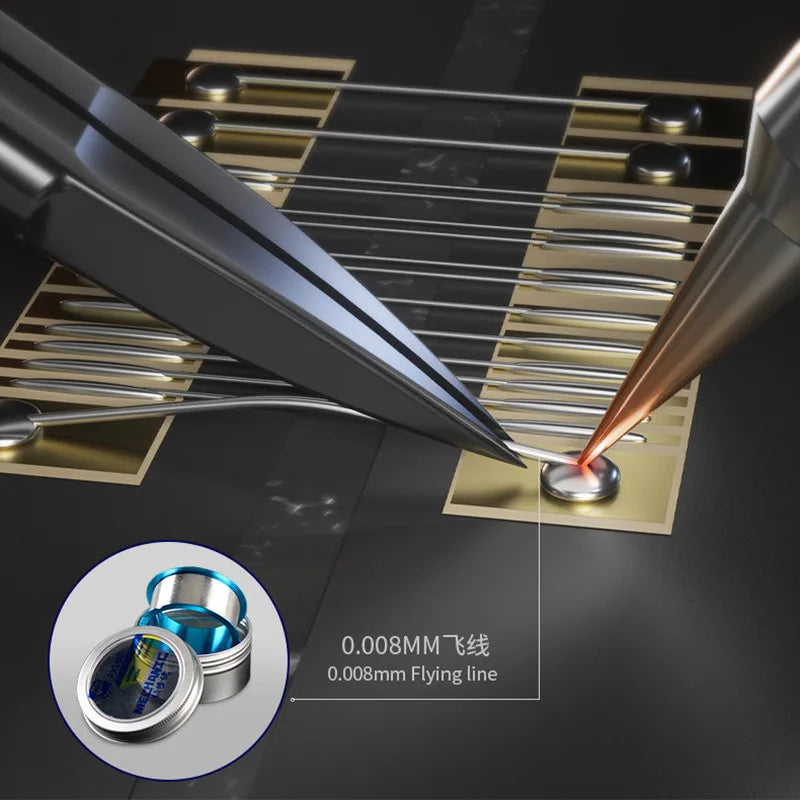 MECHANIC KS-11 Hand-polished Jump Wire Tweezers for Mobile Phone Maintenance High Precision Non-magnetic Ultra-fine Clips