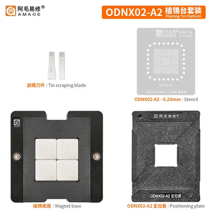 Amaoe Magnetic BGA Reballing Platform Kit for Nintendo Switch Tegra X1 CPU (ODNX02-A2)