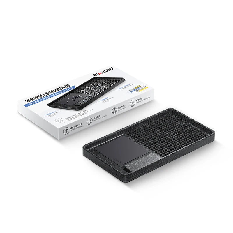 Bandeja de almacenamiento vertical para tornillos Qianli, magnética de dureza suave y firme, organizador de alta eficiencia para tornillos de teléfono
