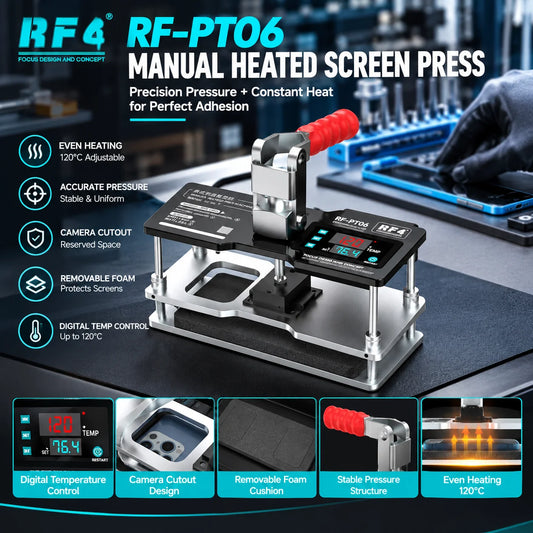 RF4 RF-PT06 Plancha térmica manual para serigrafía