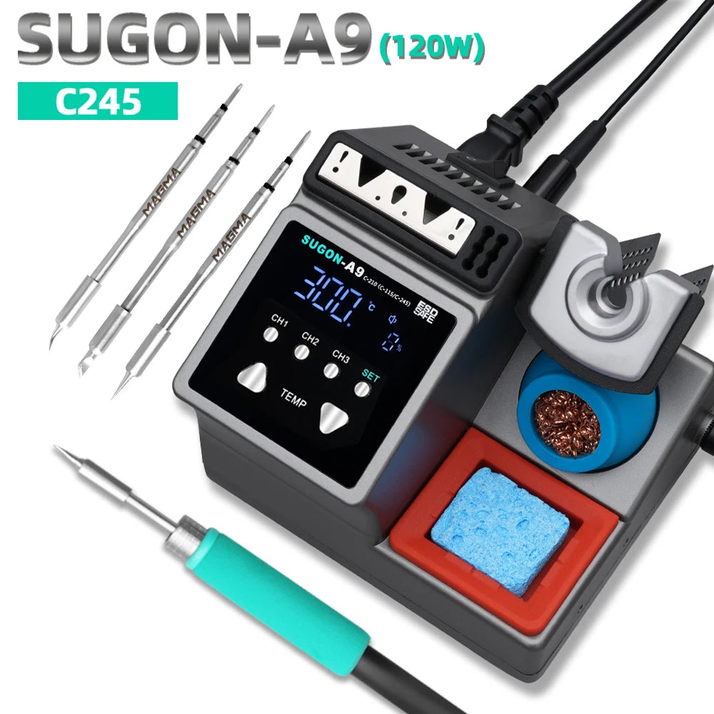 SUGON A9 Soldering Station Compatible With 210/245/115 Handle Welding Repair Station Suitable For Mobile Phone BGA PCB Repair