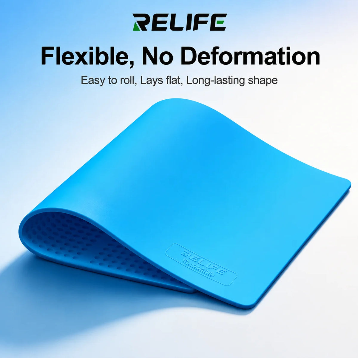 RELIFE RL-004DS Silicone Work Mat 500C Heat Proof ESD Anti Static Foldable for Mobile Phone IC Soldering Repair