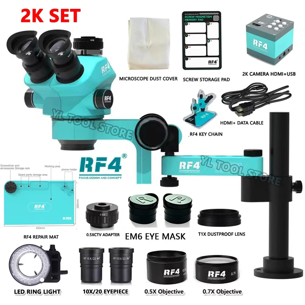 RF4 Swing-Arm Microscope and Camera Kit Options
