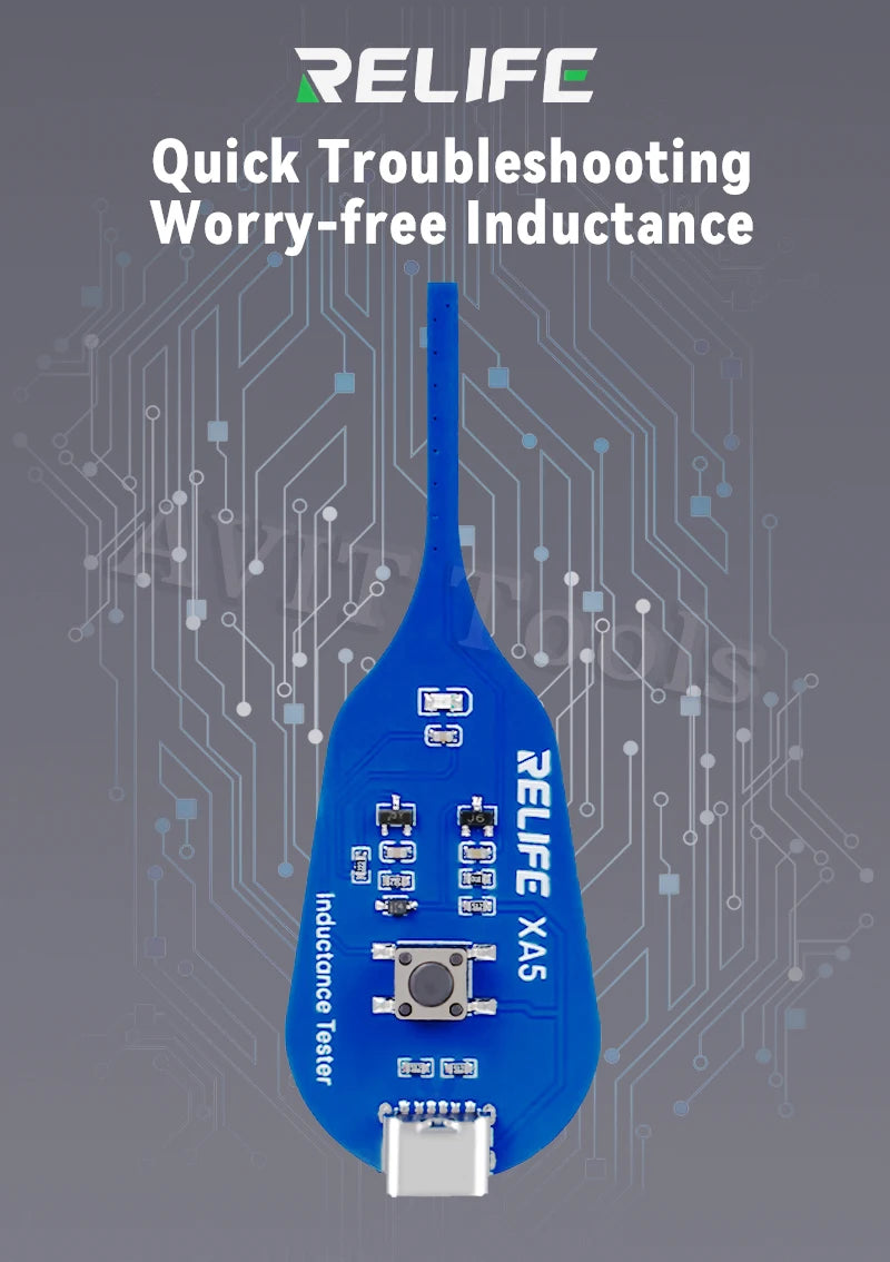 RELIFE XA5 Motherboard Coil Tester Inductor Detector Tool for PC Repair Electromagnetic Induction Quick Fault Check