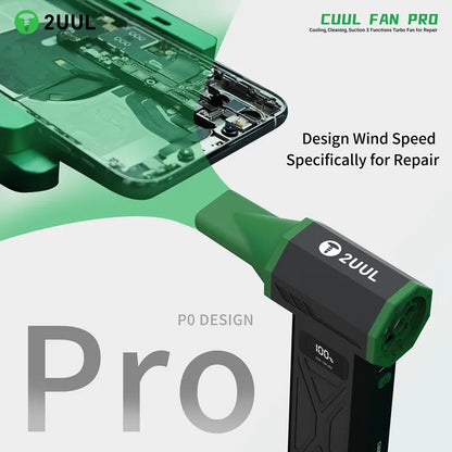 2UUL DA97 DA970 Cuul Fan Vac Pro Portable Air Blower 130000r/min 3 in 1 Mobile Phone Repair Cooling Cleaning Suction Turbo Fan