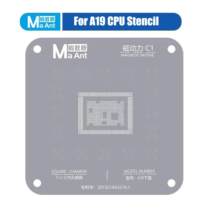 MAANT A19/A19 Pro and iPhone 17 Reballing Stencils | 2UTOOL