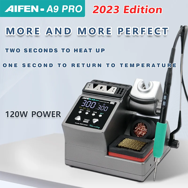 AIFEN A9pro Soldering Station Compatible Original Soldering Iron Tip 210/245/115 Handle Control Temperature Welding Rework