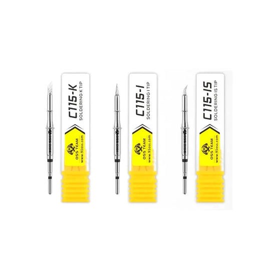 Punta de soldar OSS C115 C210 T245 para JBC C245 C210 C115, compatible con punta para estación de soldar Maant GVM OSS