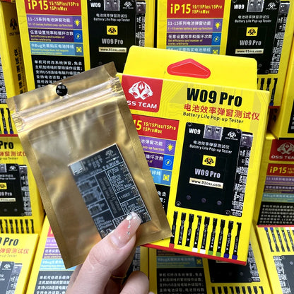 OSS W09 Pro V3 Battery Efficiency Pop up Tester Mobile Phone 11-15 PM No Need External Cable Battery Data Modify Tool