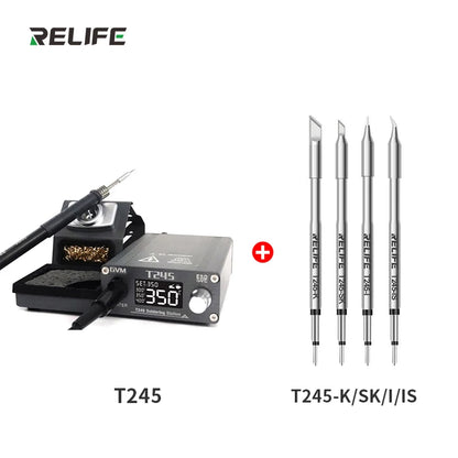 RELIFE GVM T245 Soldering Station Warming Automatic Sleep 130W Soldering Station Mobile Phone Repair Constant Temperature
