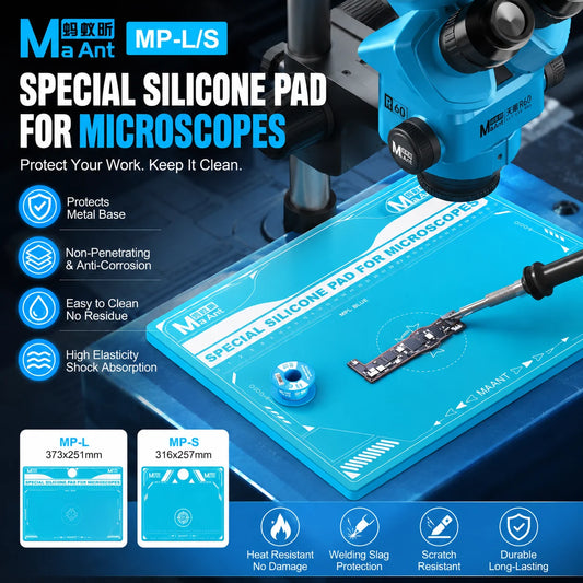 Alfombrillas de reparación para bases de microscopio MAANT MP-L/MP-S