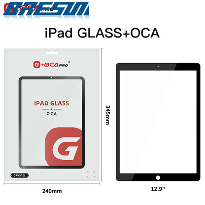 5PCS Glass+OCA Touch screen digitizer front outer glass panel for Apple ipad pro 9.7/10.5/11/12.9 inch GLASS replacement parts