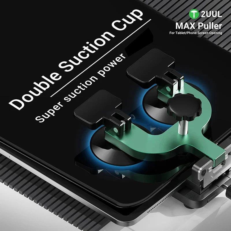 2UUL DA06 MAX Puller for Tablet Phone Screen Opening Fixture Double Suction Cup LCD Screen Disassemblely Clamp Repair Tool