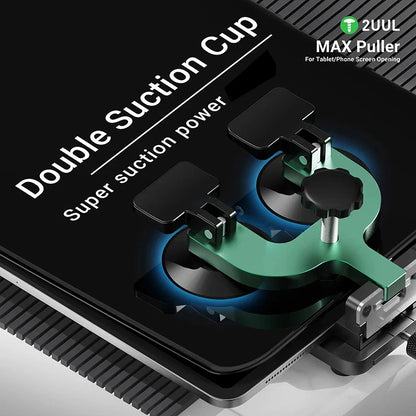 2UUL DA06 MAX Puller for Tablet Phone Screen Opening Fixture Double Suction Cup LCD Screen Disassemblely Clamp Repair Tool