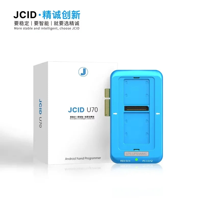 JCID U70 UFS Programmer & BGA153 / BGA254 / BGA297 Memory Chip Read-Write Sockets