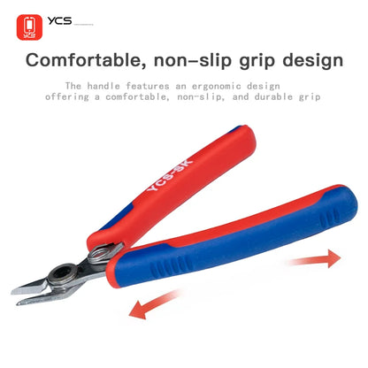 YCS-SK Diagonal Cutting Pliers for Electronics Repair Jumper Wires PCBs Cutting Plastic Gates Fine Copper or Iron Wire Tool