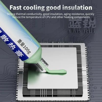 Lanrui Thermal Compound Paste 100g Thermal Conductivity 4/6/8.5W/mk for CPU Chip VGA Card Intel Processor Heat Sinks Repair Tool