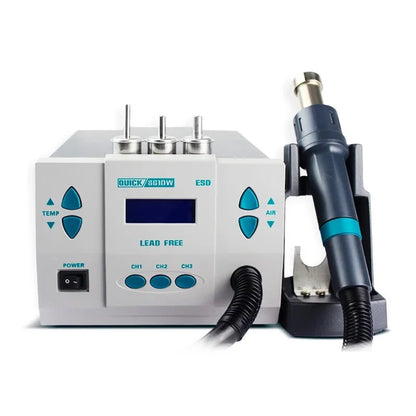 1000W Quick 861 DW Professional Hot Air Gun, Quick 861 Pro Intelligent Rework Desoldering Station, Precise Temperature Control
