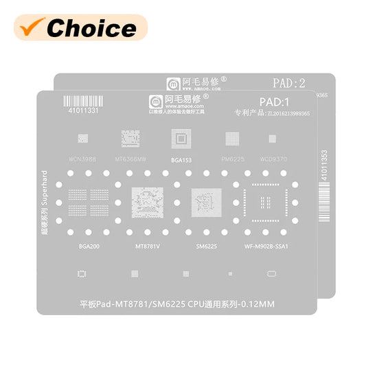 Plantilla BGA para CPU de tableta AMAOE Pad1/Pad2