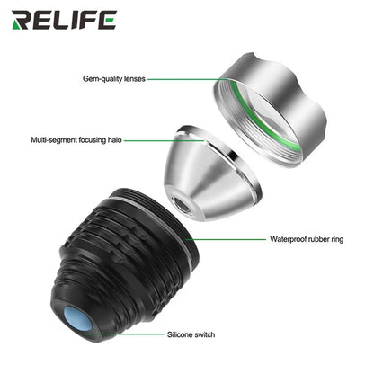 RELIFE RL-014 UV Glue Curing Lamp Adjustable USB Ultra Violet Light UV Glue Curing LED Light For Circuit Board Repair