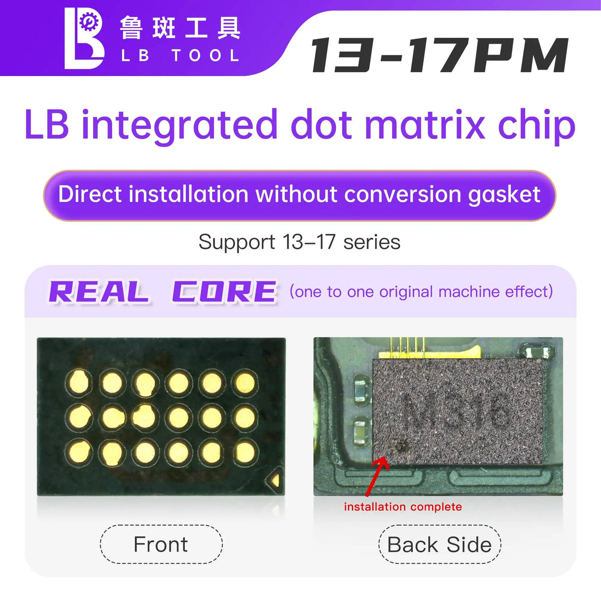 Luban Dot Matrix Chip IC Face ID Repair Projector For Iphone 11 12 13 14 15 16 17Pro MAX/Mini X XR XSmax Pad Burning IC Replace