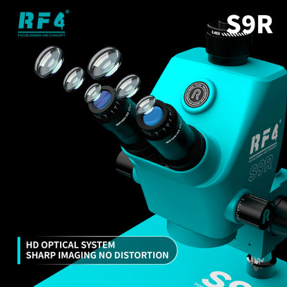RF4 S9R 7-74X Wide-View Stereo Microscope